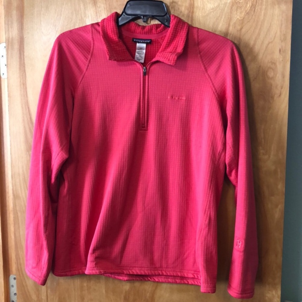 Patagonia Pink Quarter Zip Pullover Shirt